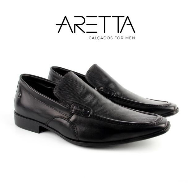 Sapato Social Tom Preto Masculino Aretta 00121